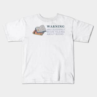 Book Addict Behavior Kids T-Shirt